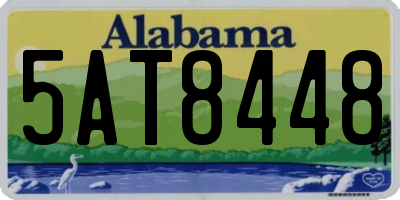 AL license plate 5AT8448