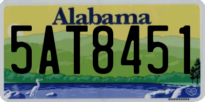 AL license plate 5AT8451