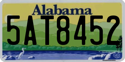 AL license plate 5AT8452