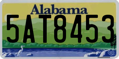 AL license plate 5AT8453