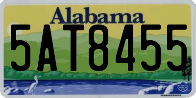 AL license plate 5AT8455