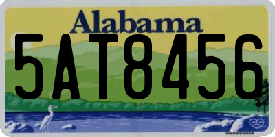 AL license plate 5AT8456
