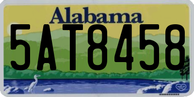 AL license plate 5AT8458