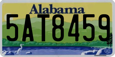 AL license plate 5AT8459