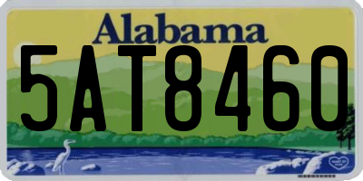 AL license plate 5AT8460