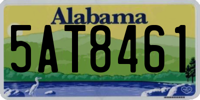 AL license plate 5AT8461
