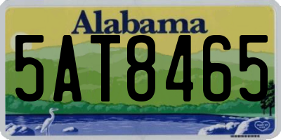AL license plate 5AT8465