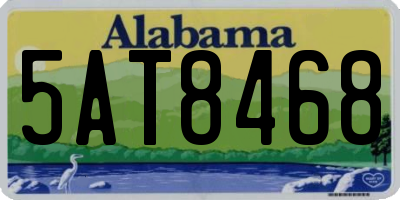 AL license plate 5AT8468