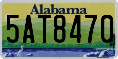 AL license plate 5AT8470