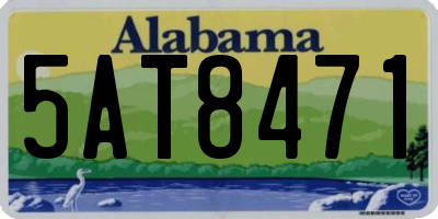 AL license plate 5AT8471