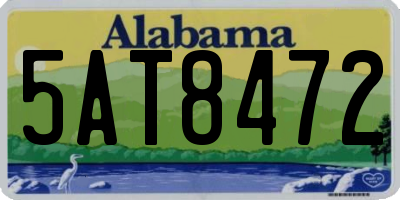 AL license plate 5AT8472
