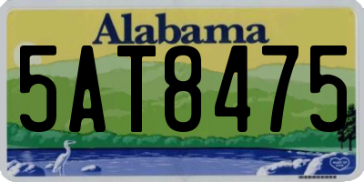AL license plate 5AT8475