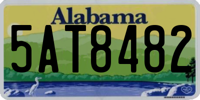 AL license plate 5AT8482