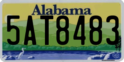 AL license plate 5AT8483