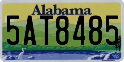 AL license plate 5AT8485