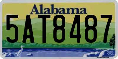 AL license plate 5AT8487