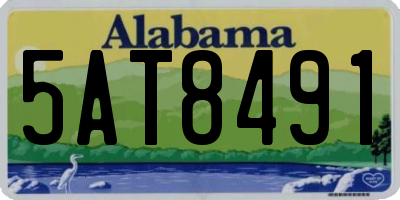 AL license plate 5AT8491