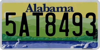 AL license plate 5AT8493
