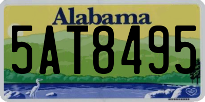 AL license plate 5AT8495