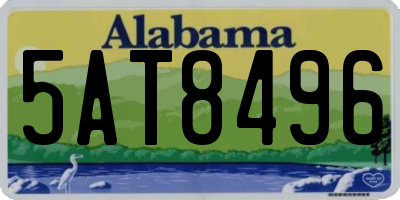 AL license plate 5AT8496