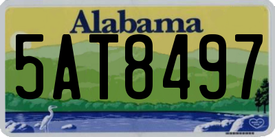 AL license plate 5AT8497