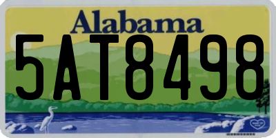 AL license plate 5AT8498