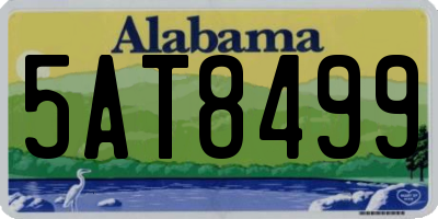 AL license plate 5AT8499