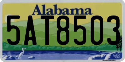 AL license plate 5AT8503