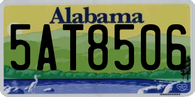 AL license plate 5AT8506