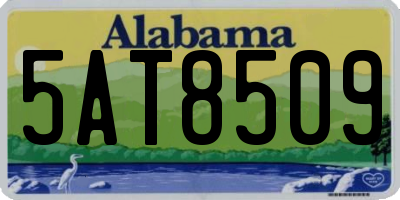 AL license plate 5AT8509