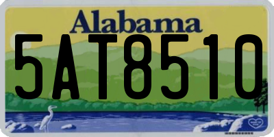 AL license plate 5AT8510