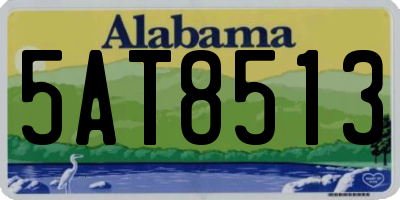 AL license plate 5AT8513
