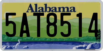 AL license plate 5AT8514