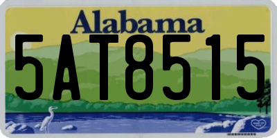AL license plate 5AT8515