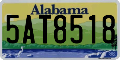 AL license plate 5AT8518