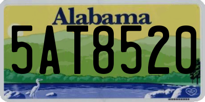 AL license plate 5AT8520