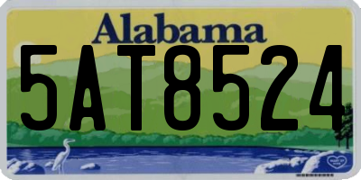AL license plate 5AT8524