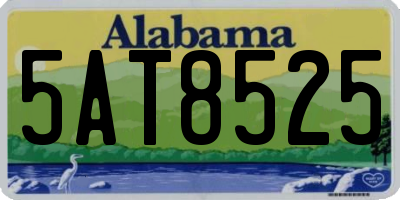 AL license plate 5AT8525