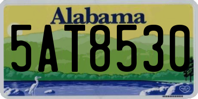AL license plate 5AT8530