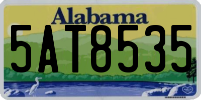 AL license plate 5AT8535