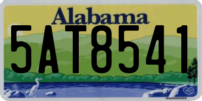 AL license plate 5AT8541