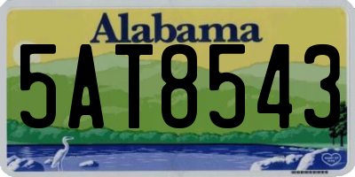 AL license plate 5AT8543