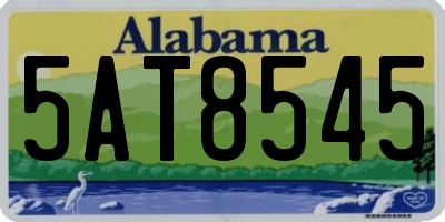 AL license plate 5AT8545