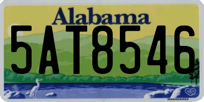 AL license plate 5AT8546
