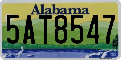 AL license plate 5AT8547