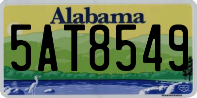 AL license plate 5AT8549