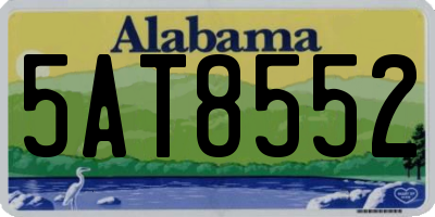 AL license plate 5AT8552