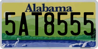 AL license plate 5AT8555
