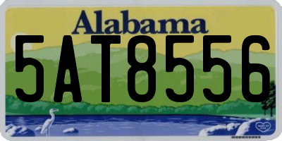 AL license plate 5AT8556