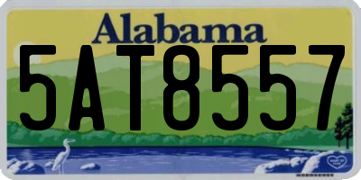 AL license plate 5AT8557